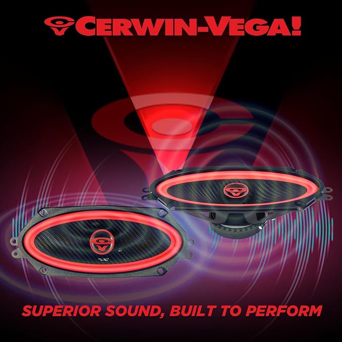 CERWIN-VEGA! V410 4"× 10" VEGA 2-Way 270 Watts 4 Ohm Coaxial Full Range Speakers(Pair)
