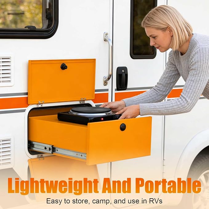 Portable Hot Plate, 1500W Cast Iron Single Countertop Burner, Electric Stove with 5 Levels Adjustable Temperature, Cooktop for Home RV Camping, Easy to Clean, Black