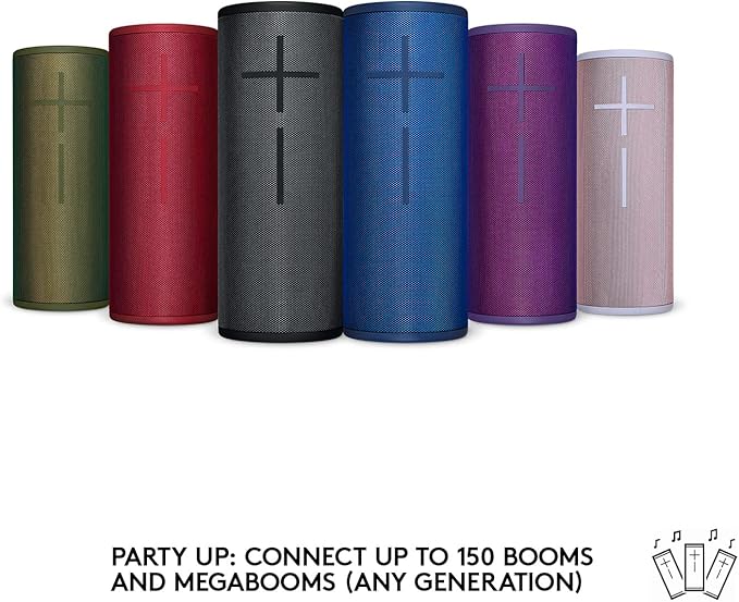 Ultimate Ears MEGABOOM 3 Portable Bluetooth Wireless Speaker (Waterproof) Night Black (Renewed)