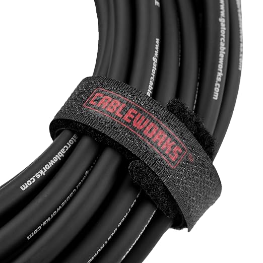 Cableworks By Gator Cases Headliner Series Premium 30 Ft Straight to Right Angle Guitar Instrument Cable (GCWH-INS-30RA)
