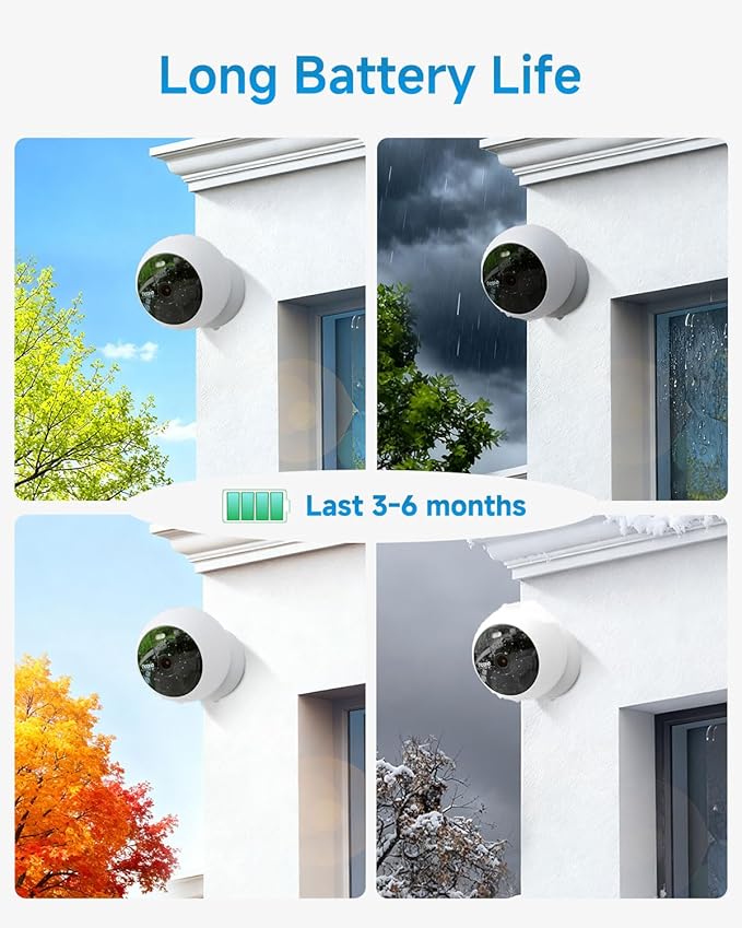 Noorio Security Camera Wireless Outdoor, Magnetic Cameras for Home Security 1080P, Battery Powered WiFi Indoor Camera, AI Motion Detection, Color Night Vision, 2-Way Talk, B200