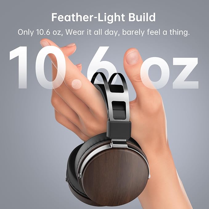 Wired Studio Headphones with 32Ω, Professional Over-Ear Monitor Headset for Recording Mixing DJ Podcast Audiophile, Detachable Cables & Comfortable Protein Leather, Stereo for Computer Guitar Amp