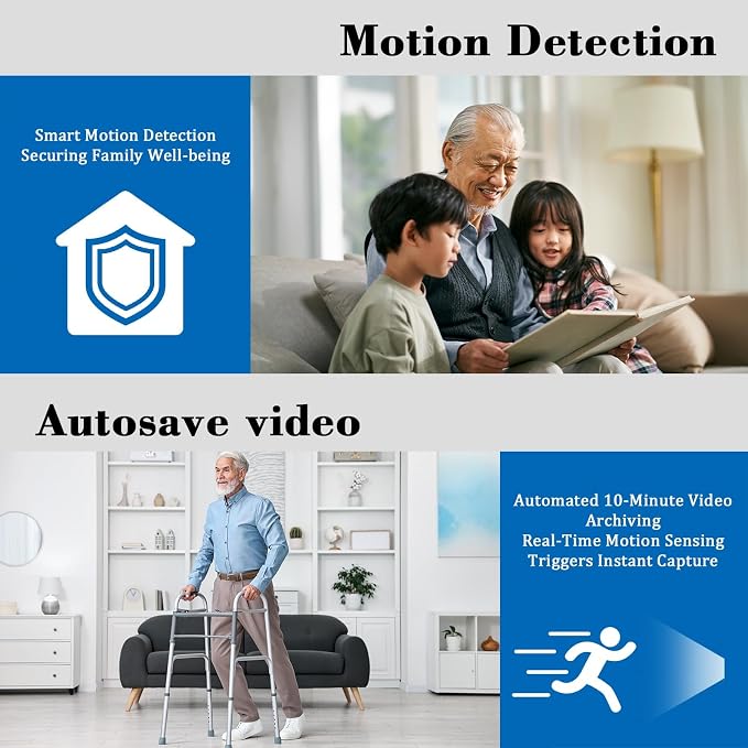 4K Wireless Cameras Mini Small Security Wall Outlet Camera WiFi Indoor Camera for Home Security【Upgraded】 (CAM) Not Supporting 5G