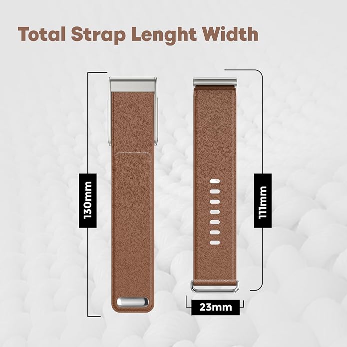 DADO Luxe Tapered Leather Replacement Band Compatible with WHOOP 5.0, One, Peak, and Life Fitness Tracker – Durable & Comfortable | Not for Whoop Gen 4