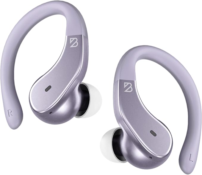 Back Bay Audio - Runner Wireless Earbuds for Running, Workout Wrap Around Earbuds Bluetooth Headphones for Sports, Around the Ear Wireless Bluetooth Running Headphones, Hook Over Earphones Earhooks