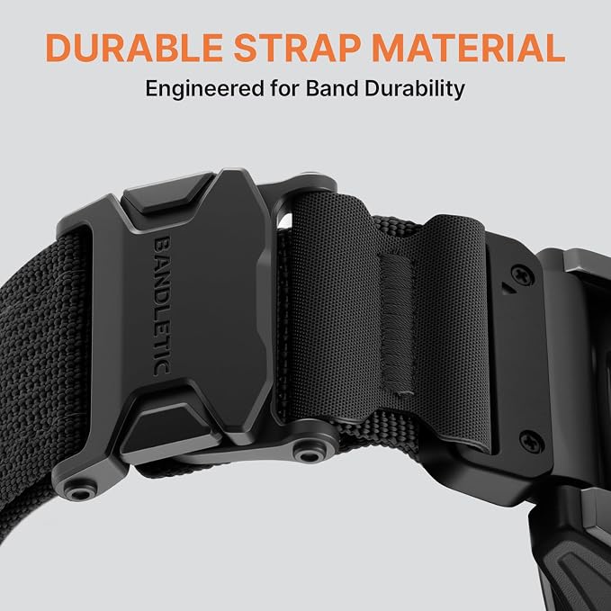 Bandletic Magnetic Bands Compatible with Garmin Instinct 3 50mm Watch Band, 26mm Quick Fit Strap for Fenix 8 51mm/7X 6X Pro/5X Plus/3/3 HR/Instinct 2X/Enduro/Quatix Tactix 8 51mm/Epix Pro (Gen 2) 51mm
