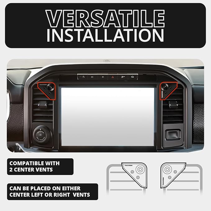 Tackform Link Vent Mount Universal Phone Holder - Compatible with BlueCruise, 2021-2025 Ford F150 & Raptor, 2023-2025 Ford Super Duty | Aluminum | Zero Slip | 3.5" Arm | Green