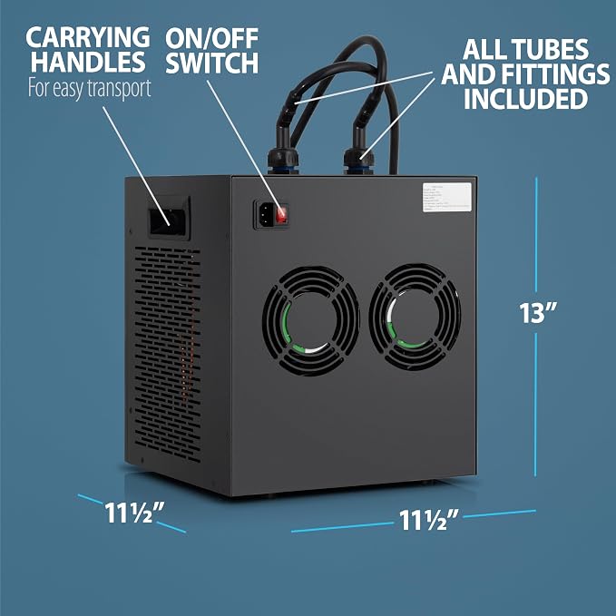 Polar Revive Chiller 2.0 for Ice Bath and Cold Plunges Including All Hoses and Pumps. 1/3 HP, 2/3 HP, 1 HP Models