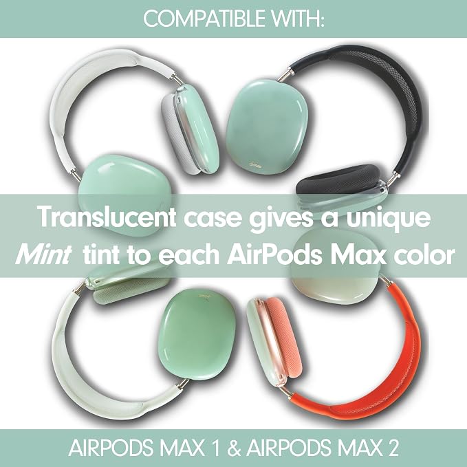 Sonix Protective Case for AirPods Max 2 & 1 | Headphones Cover | Jelly Mint Green