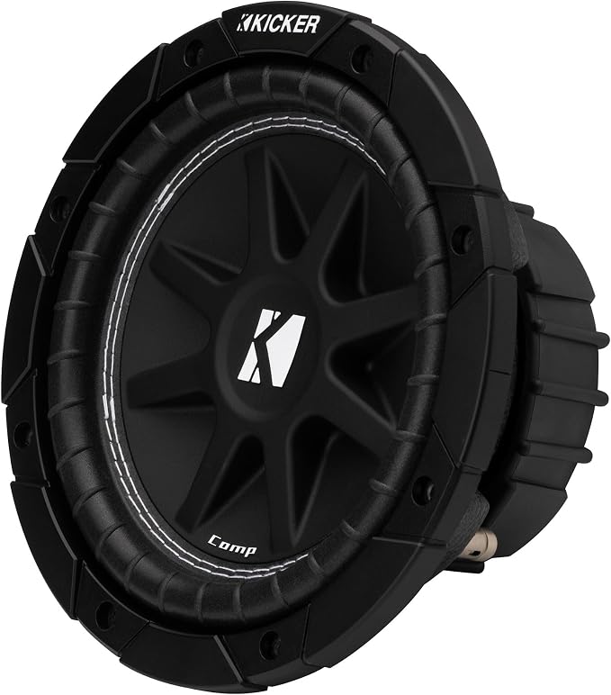 KICKER 43C84 Comp 8" Subwoofer, Single Voice Coil, 4-Ohm