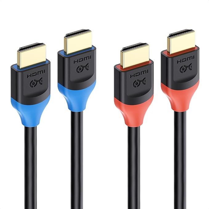 Cable Matters [Ultra High Speed HDMI Certified] 2-Pack 48Gbps 8K HDMI Cable 3.3 ft / 1m with 8K@60Hz, 4K@240Hz and HDR Support for PS5, Xbox Series X/S, RTX3080/3090, RX 6800/6900, Apple TV, and More