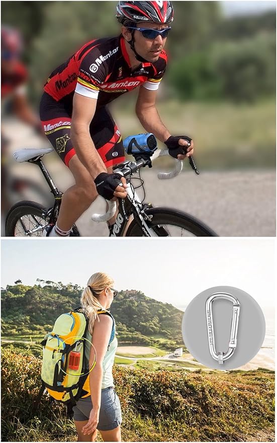 – Wireless Waterproof Portable Bluetooth 5.0 Speaker with Bike Mount & Remote – Premium Sound Quality & Loud 8W Mini Speaker – 10 Hours of Playtime (Black)