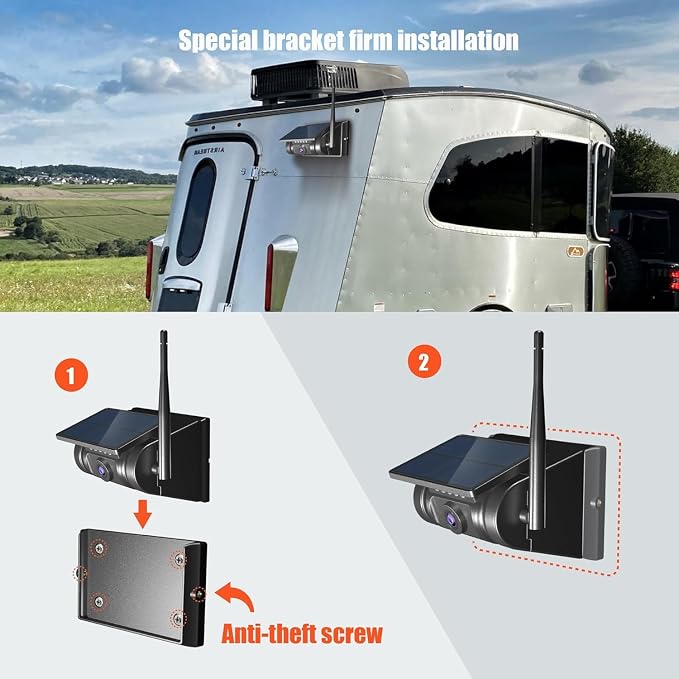 7'' Radio Stereo Carplay Android Auto, Magnetic Solar Power,Wireless Bluetooth Back up Reverse Rear View Camera forRV rigtrailer Tractor Trailer Truck GPS Navavigation Multi Media Player
