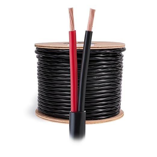 Cables Direct Online Speaker Wire 14 Gauge, 250 ft for Outdoor and Indoor Use, 14/2 CCA (Copper Clad Aluminum) Stranded Bulk Audio Cable, In Ground Direct Burial Waterproof and UV Resistant