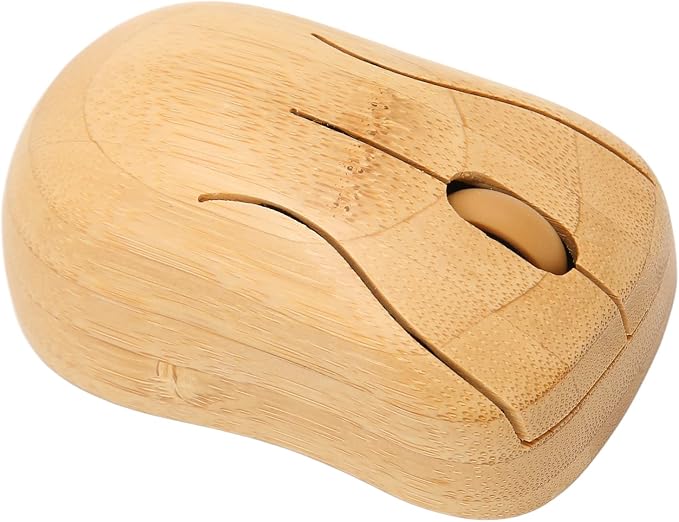 Bamboo Keyboard and Mouse, 2.4GHz Computer Devices with USB Receiver, Optional 1200DPI MouseCompact KeyboardWireless Keyboard and Mouse Combo (Mouse)