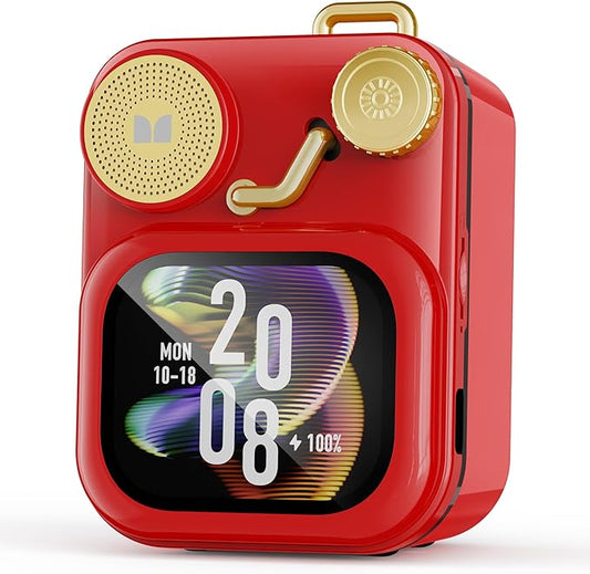 Monster S350 Portable Bluetooth Speaker, Wireless Speaker with Bluetooth 6.0 Supports TF Card, Red