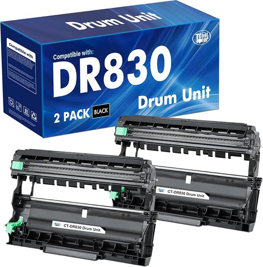 DR830 Drum Unit DR-830 Compatible for DR830 Drum Unit Brother DR 830 DR-830 for HL-L2405W DCP-L2640DW HL-L2400D HL-L2460DW HL-L2460DWXL HL-L2865DW HL-L2480DW MFC-L2807DW Printer (2-Pack，Not Toner)