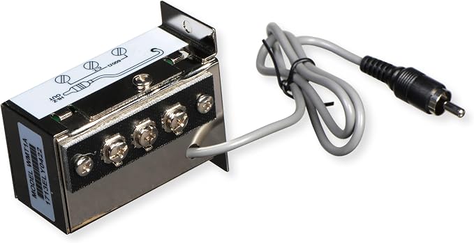 Bogen WMT1A Line Matching Transformer, 10 kOhm Hi-Z to 600 Ohm Balanced Impedance Adapter, RCA to 600Ω Screw Terminal, Audio Signal Isolation, Compact Steel Enclosure