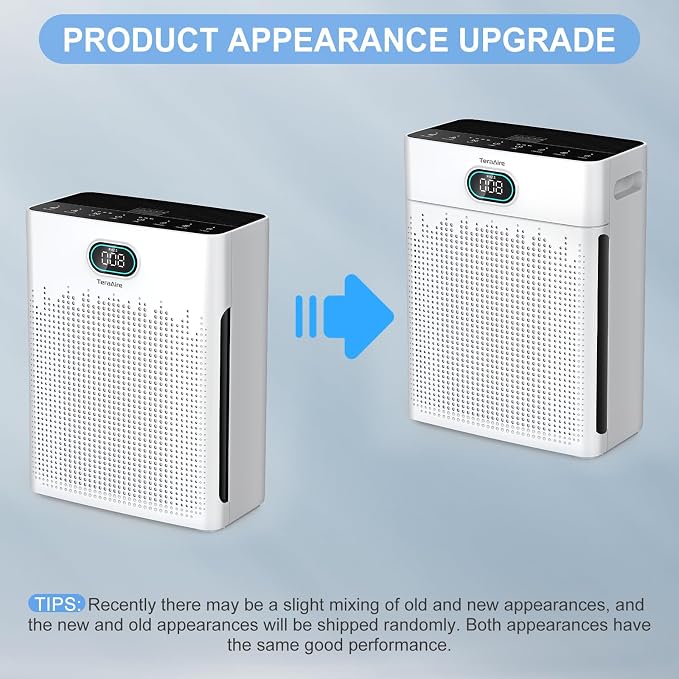Air Purifiers for Home, PM 2.5 Air Quality Monitor Cover Up to 2200 Ft² with Pet mode, Timer, H13 HEPA Air Purifier with Washable Pre-filter, Fragrance Sponge for Smoke, Odor, Dander(Black)