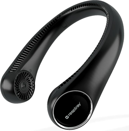 Portable Neck Fan – Hands Free Quiet 20dB Cooling Neck Fan, 17-Hour 4000mAh Battery, 3 Speeds, Wearable Fan for Neck Fans that Blow Cold Air, Personal Fans Portable Rechargeable (Black)
