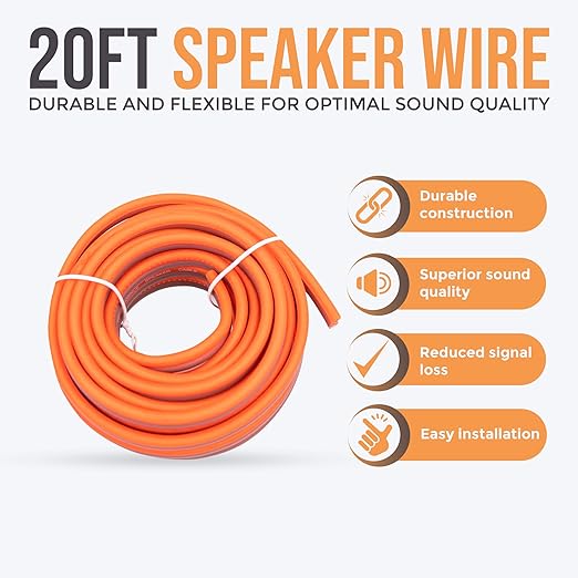 Elite Audio 4 Gauge Amplifier Wiring Kit, 2000W CCA Amp Install Kit – EA-PRMK4