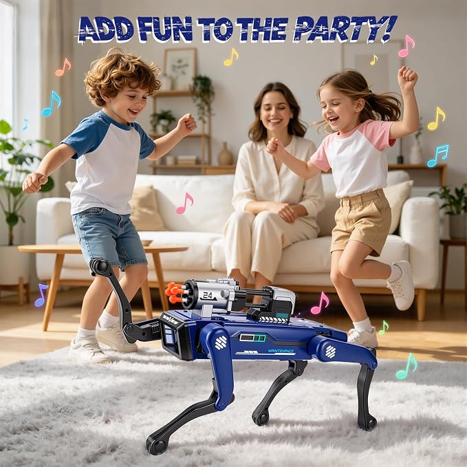Robot Dog - Interactive STEM Programmable Robotic Puppy with Remote Control & Voice Recognition, 30+ Lifelike Actions, Durable Gift for Boys & Girls Age 6-12