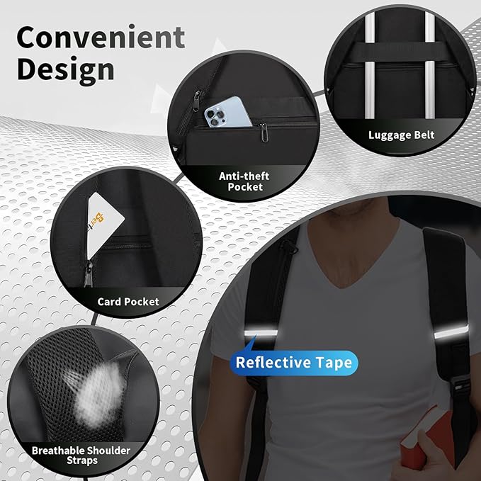 BERTASCHE Lunch Backpack, Laptop Backpack 17.3 inch w/Insulated Cooler Lunch box for Men Women, Vintage Work Backpack for College Business Commuter Travel