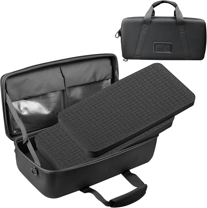 Hard Weatherproof Customizable Camera Case with Foam Insert for Professional Photography Gear, Lenses, Drones & Tripods, Electronic instruments, car repair tools(19*9.25*4.8inches" Interior)