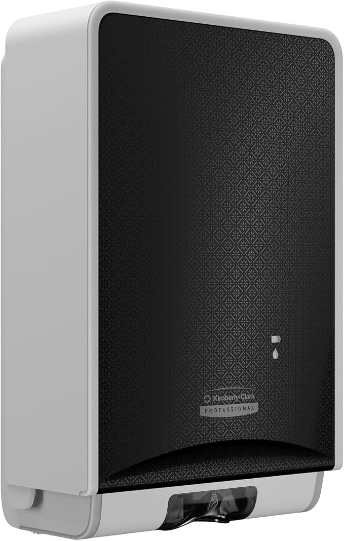 Kimberly-Clark Professional ICON™ Automatic Soap and Hand Sanitizer Dispenser (58724), with Black Mosaic Design Faceplate, 11.5" x 7.5" x 3.98" (Qty 1)