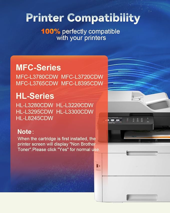 Skydo TN229XL Compatible Toner Cartridges Replacement for Brother TN229 TN229XL TN-229XL TN229 XL Work for MFC-L3780CDW MFC-L3720CDW HL-L3280CDW HL-L3220CDW HL-L3300CDW (Black,1 Pack)
