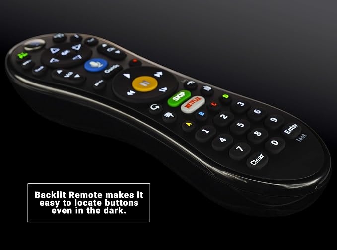 TiVo LUX Remote| Tivo Edge and TiVo Bolt, Video Streaming, Voice Command, See in The Dark Display, C00305