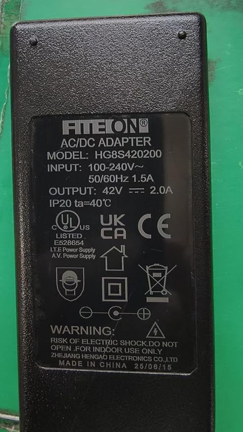 42V Power Adapter Charger Compatible with Phantomgogo A8 A9 Smart Electric Scooter Power Supply PSU Mains