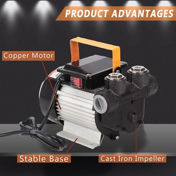 TOPWAY 110V AC 16GPM Electric Self-priming Oil Transfer Pump Fuel Diesel Kerosene Biodiesel Pumps