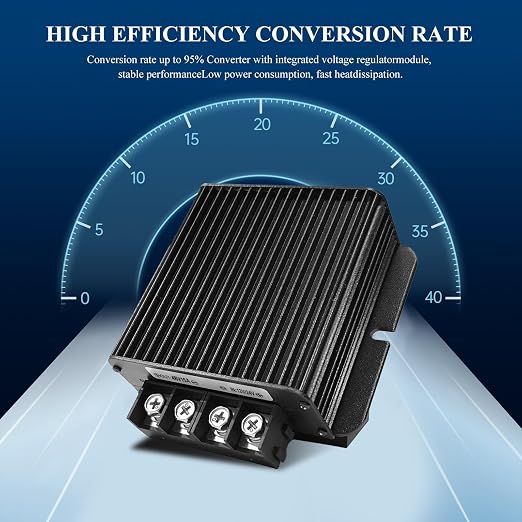 720W Dc-Dc 48V 15A Power Converter 12V/24V to 48V Step-Up Transformer Shockproof and Dustproof/Providing Screwdriver,Used for Solar, Electric Vehicle Chargers (Overload Protection)