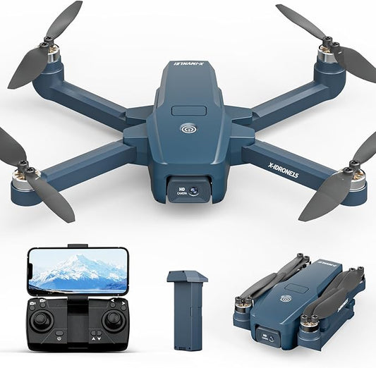 X15 Drone with 1080P HD Camera for Adults Beginners, Drone with Brushless Motor, One Key Takeoff/Landing, Trajectory Flight, Gesture Control, 3 Speed Modes, Modular Battery, Gift for Adults