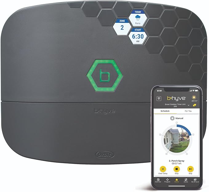 Orbit B-hyve XR Smart Sprinkler Timer - 16-Zone - WiFi-Enabled Indoor/Outdoor Irrigation Controller - App Control - Weatherproof Watering System - Multi Zone - Custom Programs - 57995