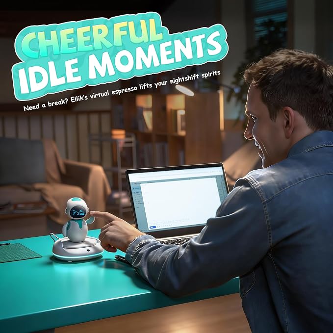 ENERGIZE LAB Eilik AI Station – Upgrade Eilik into a Smarter AI Companion with Voice Chat, Storytelling, Fun Interactive Games, and Fortune-Telling Features for More Lifelike Daily interactions
