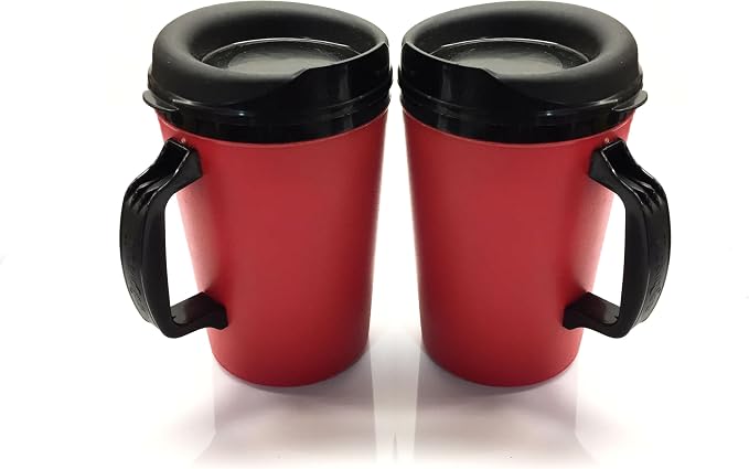 Thermoserv 34oz Travel Mug Classic Gas Station Mug (Red/Red 2 Pack)