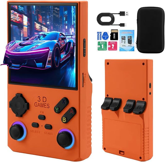 2026Newly Upgraded V40 MAX Retro Handheld Game Console with 256G Built-in 20000+ Classic Games, 4.0 Inch 4K HD IPS Screen Open Source Linux System, 4000mAh Battery, Portable Pocket Video Game Console