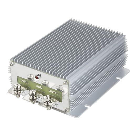 uxcell Voltage Converter Regulator DC 24V to DC 12V 60A 720W Truck Power Transformer