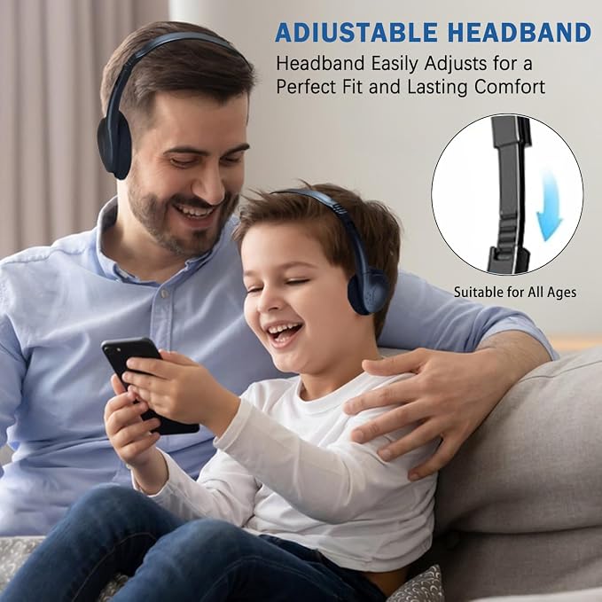 50 Pack Classroom Headphones Bulk for Students School, Wired Class Set Headphones for Kids Children Toddler Boys Girls Teen(Black)