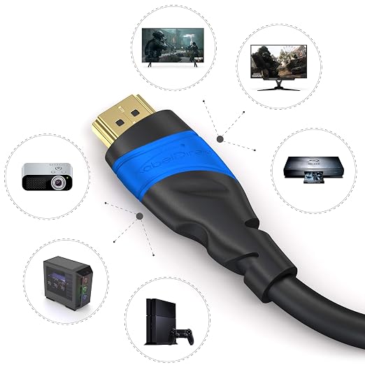 KabelDirekt 4K HDMI Cable – 65ft & Longer HDMI Cables (20ft–75ft) – German-Engineered HDMI Cord – Supports 4K@60Hz, UHD, HDR, ARC, Ethernet – HDMI Cable for HDTV, PC, PS5, Xbox, Switch