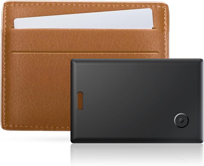 Wallet Tracker:2026 Tracker Card for iPhone & Apple Find My - Card Locator (2-Pack) for Keys, Wallet, & Bags, Long-Lasting Battery, Lost Mode & Alerts