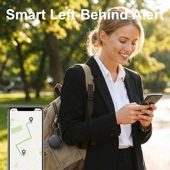 Mini GPS Tracker for Vehicles, Hidden Tracking Device for Vehicles, Car Tracker No Subscription Work with Find My (iOS Only), for Kids, Dogs, Key, Luggage (2)