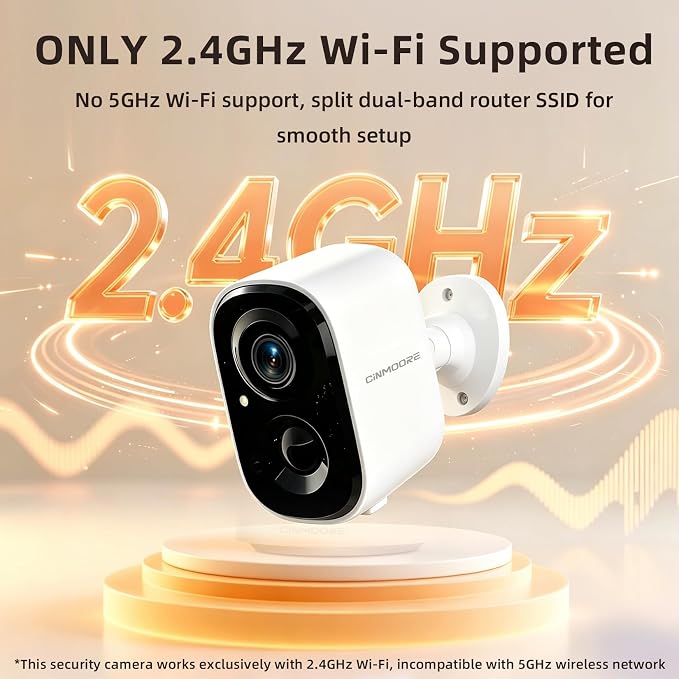 2.5K Wireless Home Security Cameras, Outdoor WiFi Non-Subscription AI Person Detection, 4MP Color Night Vision, Full Duplex 2-Way Audio, IP66 Waterproof Battery Powered, U.S. AWS Cloud