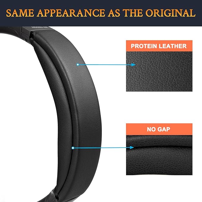 SOULWIT Replacement Kit for Sony WH-1000XM4 Headphones, Ear Pads Cushions + Headband Repair Part - Black