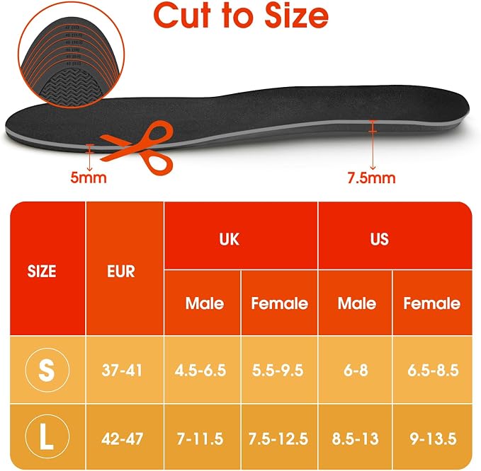 Heated Shoe Insoles,12-Hour Runtime,Removable 7.4V Battery Packs,3-Temperature Control, ETL-Certified Charger,Foot Warmers for Men & Women