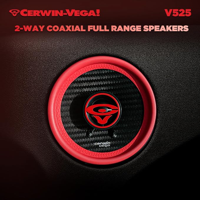 CERWIN-VEGA!V525 5.25" VEGA 2-Way 300 Watts 4 Ohm Coaxial Full Range Speakers(Pair)