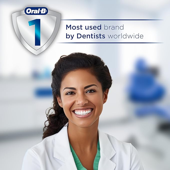 Oral-B Rechargeable Electric Toothbrush, iO2, 3 Cleaning Modes, Automatic Pressure Sensor to Protect Gums, Pure White