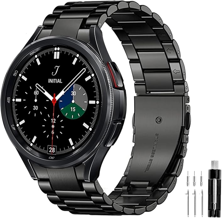 GOLDTOLUCK No Gap Stainless Steel Band Compatible with Samsung Galaxy Watch 8 7 6 5 4 Classic FE Pro Ultra 40mm 44mm 46mm 43mm 47mm 45mm 42mm Replacement Men Women Milanese Metal Elegant Casual
